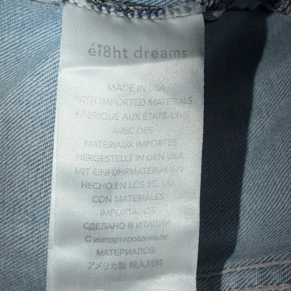 EI8HTDREAMS  STAR STUDDED BAND COLLAR DENIM JACKET - LIGHT BLUE - Picture 14 of 16